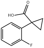 1-(2-FLUORO-PHENYL)-CYCLOPROPANECARBOXYLIC ACID 구조식 이미지