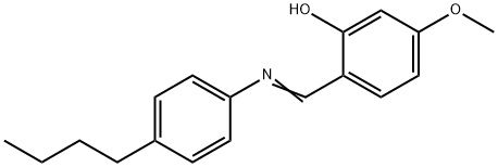 N-(4-METHOXY-2-HYDROXYBENZYLIDENE)-4-N-BUTYLANILINE 구조식 이미지
