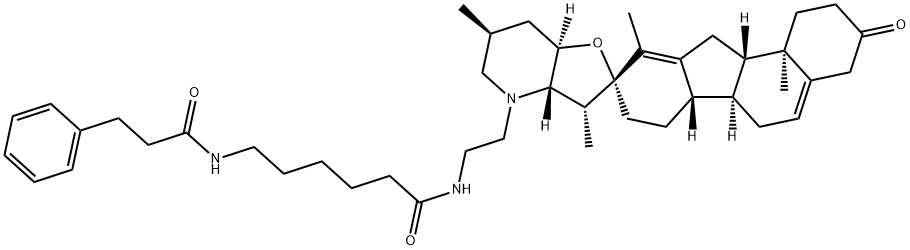 3-케토-N-아미노에틸-나미노카프로일디히드로신나모일시클로파민 구조식 이미지