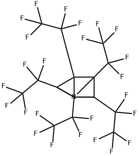 2,3,4,5,6-펜타키스(펜타플루오로에틸)-1-아자테트라시클로[2.2.0.02,6.03,5]헥산 구조식 이미지