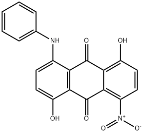 1,5-dihydroxy-4-nitro-8-(phenylamino)anthraquinone Structure