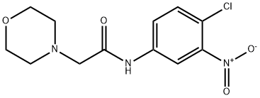 N-(4-chloro-3-nitrophenyl)-2-morpholinoacetamide 구조식 이미지