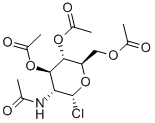 2-ACETAMIDO-2-DEOXY-ALPHA-D-GLUCOPYRANOSYL CHLORIDE 3,4,6-TRIACETATE Structure