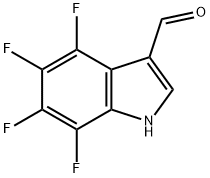 4,5,6,7-TETRAFLUOROINDOLE-3-CARBOXALDEHYDE Structure