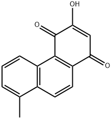 3-하이드록시-8-메틸-1,4-페난트렌디온 구조식 이미지