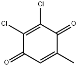 2,3-디클로로-5-메틸-1,4-벤조퀴논 구조식 이미지