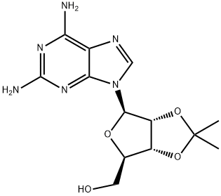 ((3aR,4R,6R,6aR)-6-(2,6-diamino-9H-purin-9-yl)-2,2-dimethyltetrahydrofuro[3,4-d][1,3]dioxol-4-yl)methanol Structure