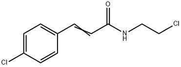 N-(2-클로로에틸)-3-(4-클로로페닐)프로펜아미드 구조식 이미지
