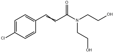 3-(4-Chlorophenyl)-N,N-bis(2-hydroxyethyl)propenamide Structure