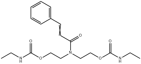 비스(N-에틸카르밤산)[(1-옥소-3-페닐-2-프로페닐)이미노]비스(2,1-에탄디일)에스테르 구조식 이미지