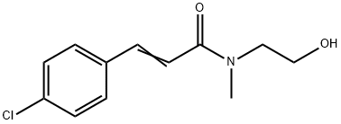 3-(4-클로로페닐)-N-(2-히드록시에틸)-N-메틸프로펜아미드 구조식 이미지