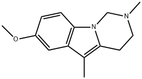 7-메톡시-2,5-디메틸-1,2,3,4-테트라히드로피리미도[1,6-a]인돌 구조식 이미지