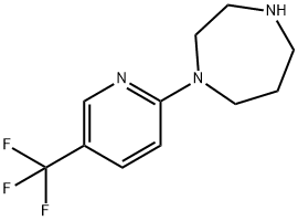 1-[5-(трифторметил)-2-пиридил]-1,4-диазепан структурированное изображение