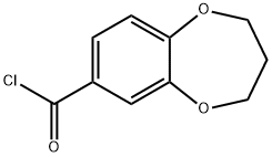 3,4-DIHYDRO-2H-1,5-BENZODIOXEPINE-7-CARBONYL CHLORIDE 구조식 이미지