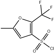 5-METHYL-2-(TRIFLUOROMETHYL)-3-FURANSULFONYL CHLORIDE Structure