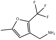 [5-메틸-2-(트리플루오로메틸)-3-퓨릴]메틸아민 구조식 이미지