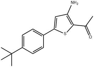 1-[3-AMINO-5-[4-(TERT-BUTYL)PHENYL]-2-THIENYL]ETHAN-1-ONE Structure