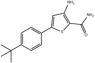 3-AMINO-5-[4-(TERT-BUTYL)PHENYL]THIOPHENE-2-CARBOXAMIDE Structure