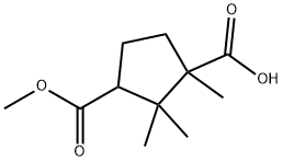 3-(METHOXYCARBONYL)-1,2,2-TRIMETHYLCYCLOPENTANE-1-CARBOXYLIC ACID Structure