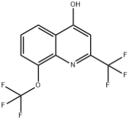 8-(TRIFLUOROMETHOXY)-2-(TRIFLUOROMETHYL)QUINOLIN-4-OL Structure