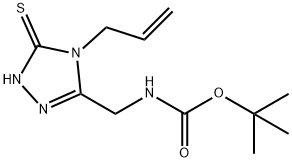 TERT-BUTYL N-[(4-ALLYL-5-MERCAPTO-4H-1,2,4-TRIAZOL-3-YL)METHYL]CARBAMATE 구조식 이미지