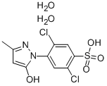 2,5-DICHLORO-4-(5-HYDROXY-3-METHYL-1H-PYRAZOL-1-YL)BENZENESULFONIC ACID DIHYDRATE Structure