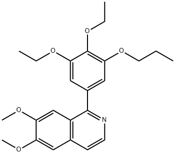 6,7-DIMETHOXY-1-(3,4,5-TRIETHOXYPHENYL)이소퀴놀린 구조식 이미지