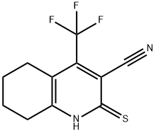 2-MERCAPTO-4-(TRIFLUOROMETHYL)-5,6,7,8-TETRAHYDROQUINOLINE-3-CARBONITRILE Structure