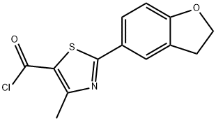 2-(2,3-DIHYDRO-1-BENZOFURAN-5-YL)-4-METHYL-1,3-THIAZOLE-5-CARBONYL CHLORIDE 구조식 이미지