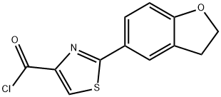 2-(2,3-DIHYDRO-1-BENZOFURAN-5-YL)THIAZOLE-4-CARBONYL CHLORIDE Structure