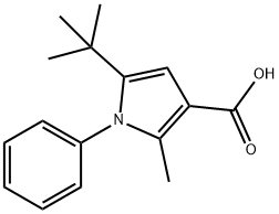 5-(tert-butyl)-2-methyl-1-phenyl-1H-pyrrole-3-carboxylic acid Structure