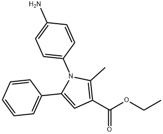 ETHYL 1-(4-AMINOPHENYL)-2-METHYL-5-PHENYL-1H-PYRROLE-3-CARBOXYLATE Structure