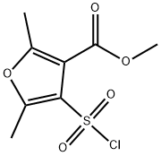 메틸4-(클로로술포닐)-2,5-디메틸-3-푸로에이트 구조식 이미지