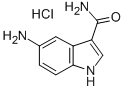 3-(아미노카르보닐)-1H-인돌-5-염화아미노 구조식 이미지