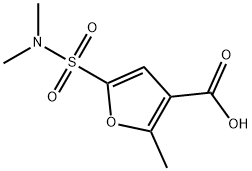 5-[(다이메틸아미노)설포닐]-2-메틸-3-푸로산 구조식 이미지