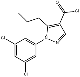 1-(3,5-DICHLOROPHENYL)-5-PROPYL-1H-PYRAZOLE-4-CARBONYL CHLORIDE Structure