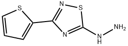 5-Hydrazino-3-(2-thienyl)-1,2,4-thiadiazole Structure