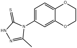 4-(2,3-DIHYDRO-1,4-BENZODIOXIN-6-YL)-5-METHYL-4H-1,2,4-TRIAZOLE-3-THIOL Structure