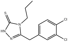 5-(3,4-DICHLOROBENZYL)-4-PROPYL-1,2,4-TRIAZOLE-3-THIOL Structure