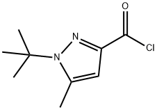 1-(TERT-BUTYL)-5-METHYL-1H-PYRAZOLE-3-CARBONYL CHLORIDE Structure