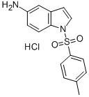 1-[(4-METHYLPHENYL)SULFONYL]-1H-INDOL-5-AMINIUM CHLORIDE Structure