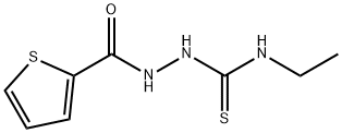 N-ethyl-2-(2-thienylcarbonyl)hydrazinecarbothioamide 구조식 이미지