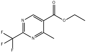 ETHYL-2-TRIFLUOROMETHYL-4-METHYL-5-PYRIMIDINE CARBOXYLATE 구조식 이미지