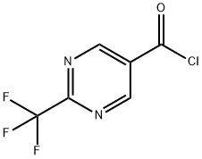 2-(TRIFLUOROMETHYL)PYRIMIDINE-5-CARBONYL CHLORIDE 구조식 이미지