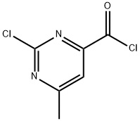 4-피리미딘카르보닐클로라이드,2-클로로-6-메틸-(9CI) 구조식 이미지