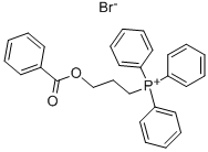 (3-(BENZOYLOXY)PROPYL)TRIPHENYLPHOSPHONIUM BROMIDE 구조식 이미지