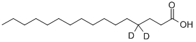 HEXADECANOIC-4,4-D2 ACID Structure