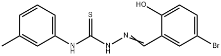 5-브로모-2-히드록시벤즈알데히드N-(3-메틸페닐)티오세미카르바존 구조식 이미지