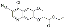 Acetic acid, 2-[(4-chloro-3-cyano-6-Methoxy-7-quinolinyl)oxy]-, ethyl ester 구조식 이미지