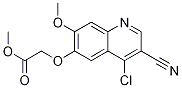 Acetic acid, 2-[(4-chloro-3-cyano-7-Methoxy-6-quinolinyl)oxy]-, Methyl ester 구조식 이미지